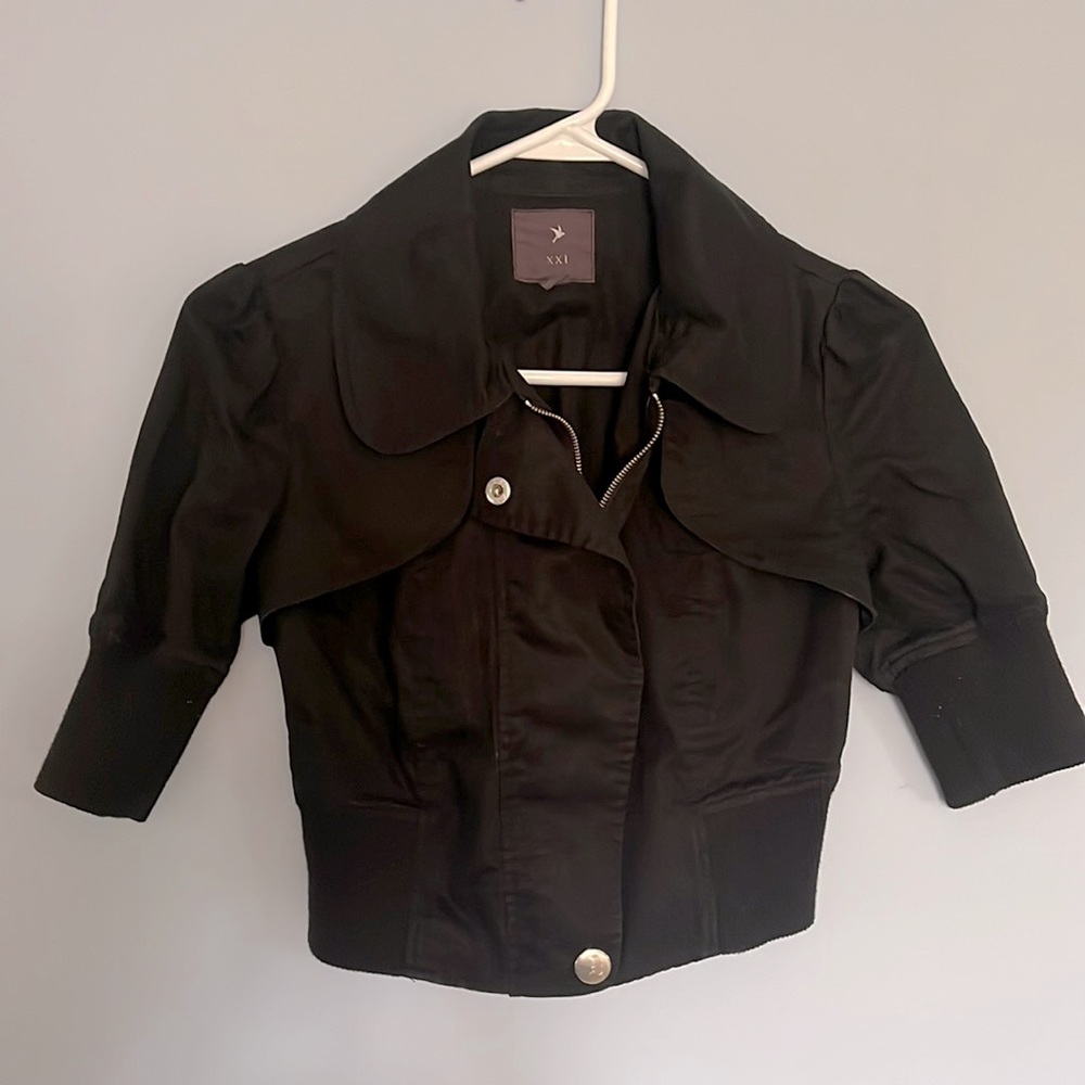 Crop jacket by forever 21, size small